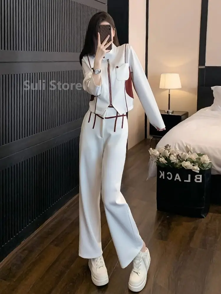 High-quality Age-reducing Early Autumn Outfit 2023 Xiaoxiangfeng Casual Fashion Sweatshirt Two-piece Suit for Women vestido