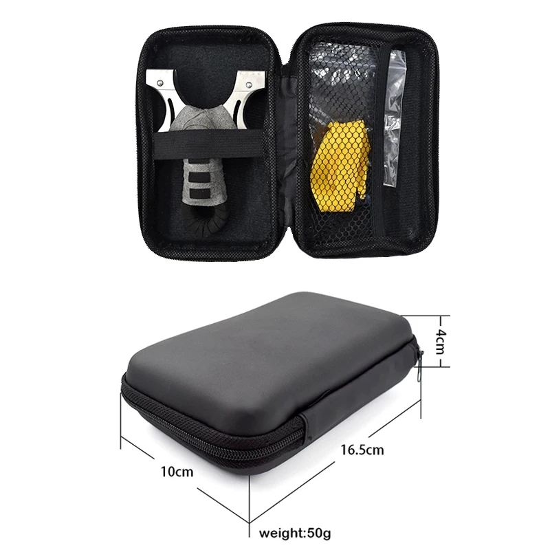 Buitensporten Jacht Katapult Tas Duurzaam Niet-vervormbaar Stalen kogelpakket PU Katapult Tas Het gemakkelijk mee te nemen