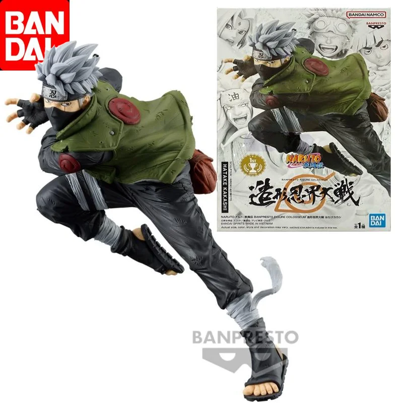 

Bandai Original BFC NARUTO Shippuden Hatake Kakashi Anime Action Figure Toys For Boys Girls Kids Children Birthday Gifts Model