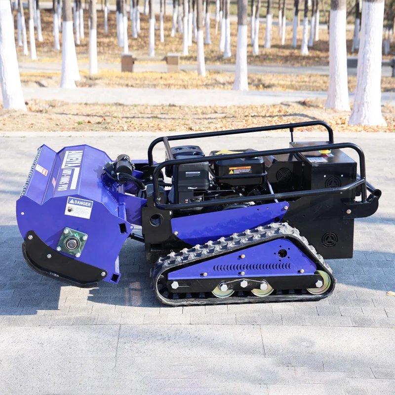 

Индивидуальная безопасная косилка, сертифицированная CE: беспроводная, прочная, износостойкая, гусеничная и 4-тактная.