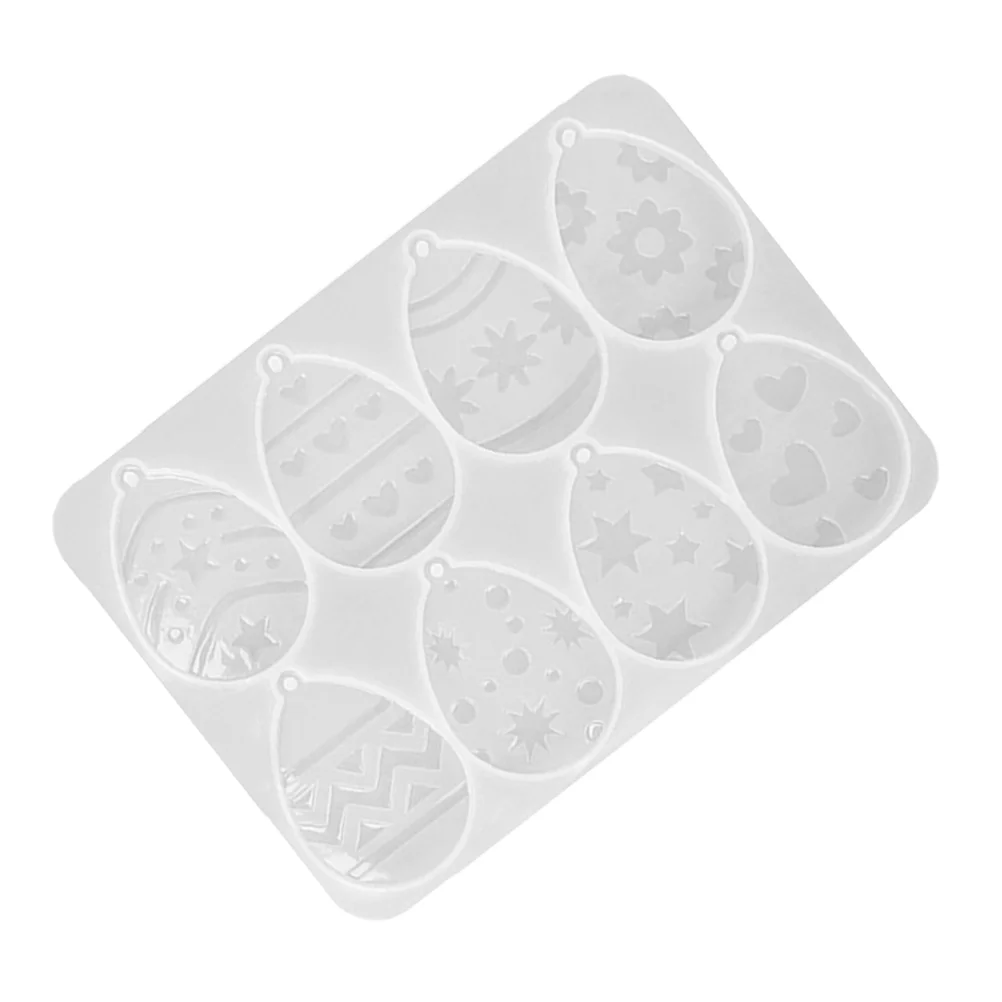 

Easter Egg Pendant Mold Earring Silicone Molds Cylinder Jewelry DIY Craft for Resin White Toddler