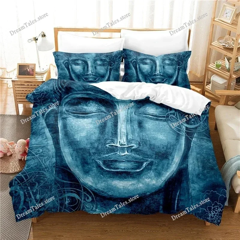 Buddha Bodhisattva Bedding Set Boys Girls Twin Queen Size Duvet Cover Pillowcase Bed Kids Adult Fashion Home Textileextile