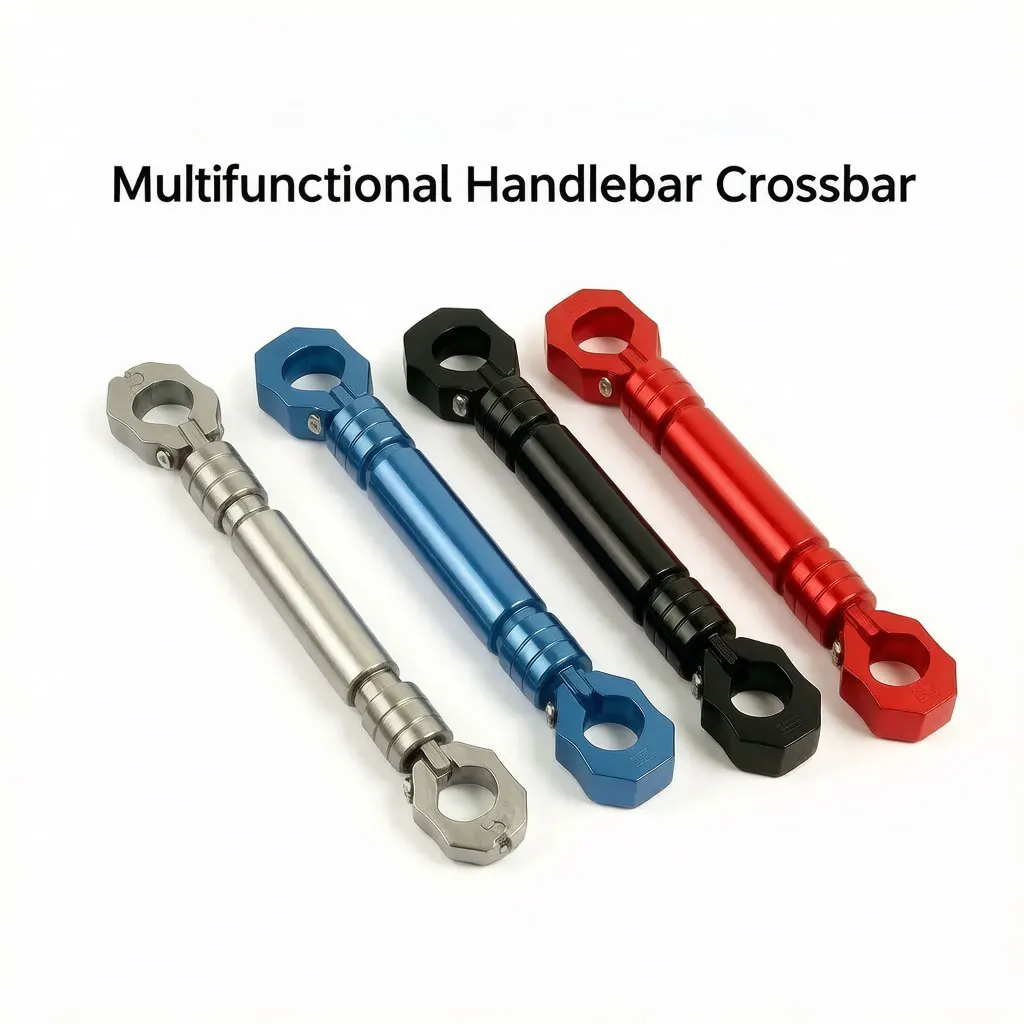 Motorcycle Handlebar Extension Bracket for Honda EN125 & Forza 350, CNC Aluminum Alloy Multi-function Crossbar, Universal Phone