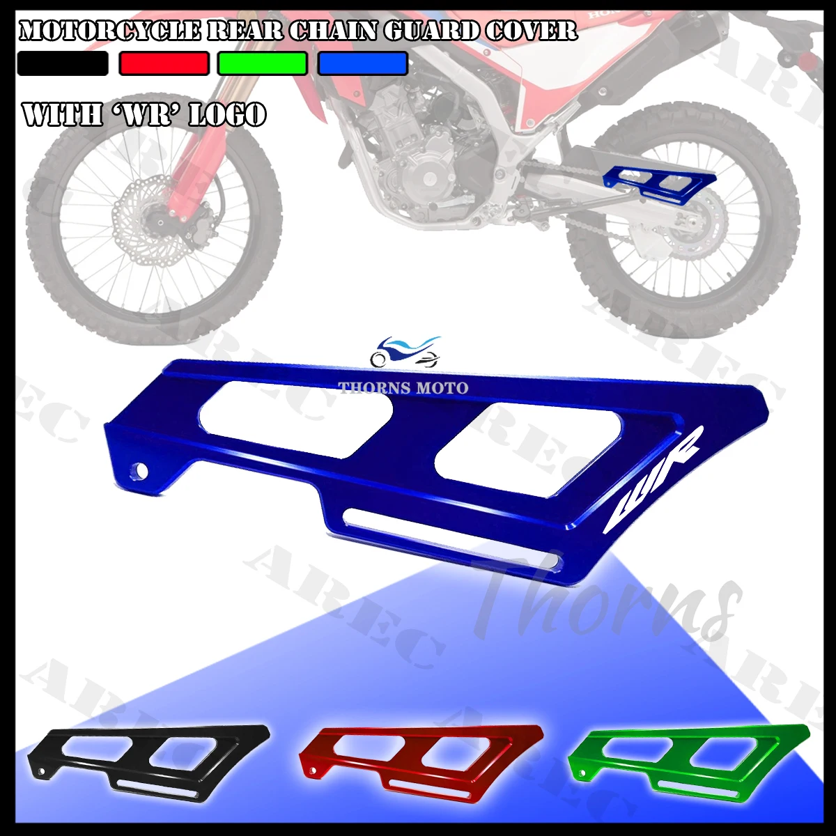 لياماها WR250R WR250X 2007-2017 WR 250R WR 250X “WR” شعار دراجة نارية الملحقات CNC سلسلة غطاء حماية كعب الحرس