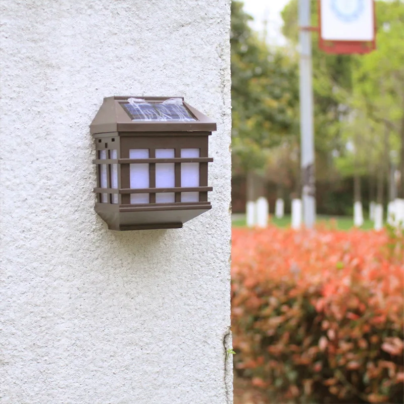 Solar Outdoor Wall Lights Waterproof Wall Lanterns Wireless Dusk to Dawn Solar Sconce Lights for Porch Garage Patio Yard Decor