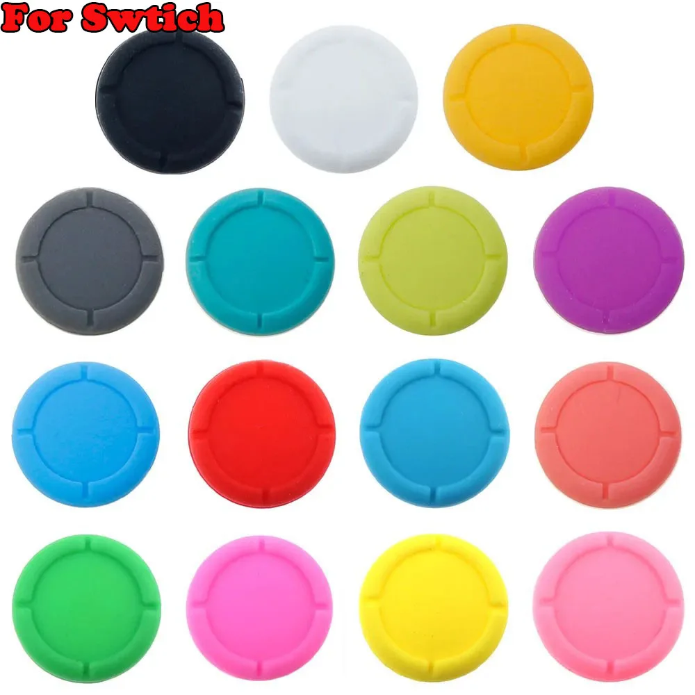 1/2/4/10pc Silicone Thumbstick Cap For Switch /Lite / Oled Joy-Con Thumb Grip Protector Cap Cover Colors Games Accessories