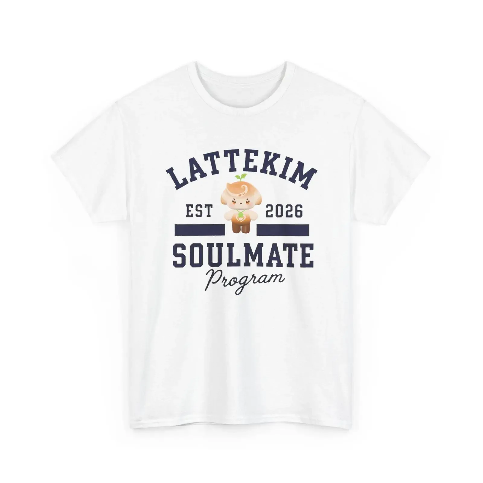 LatteKim Thai BL T-Shirt TMilk Love Upon A Time Vintage Washed Designer-Kleidung Stretch-Oberteil für Herren Lässiges Top für den Alltag