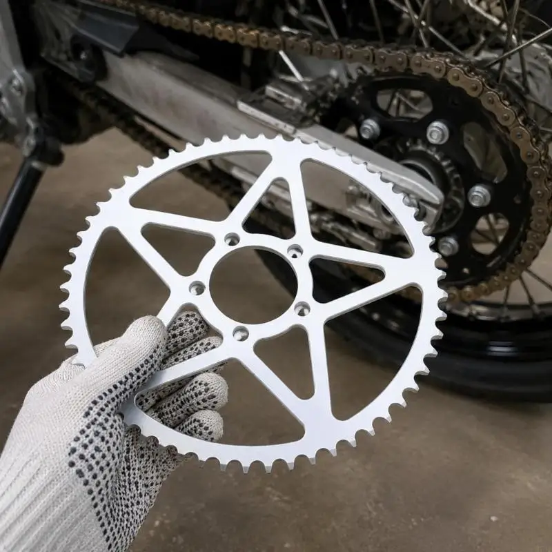 M76E Elektromotorrad-Hinterradantriebsrad mit definiertem 58-Zahn-Profil – Detail 7