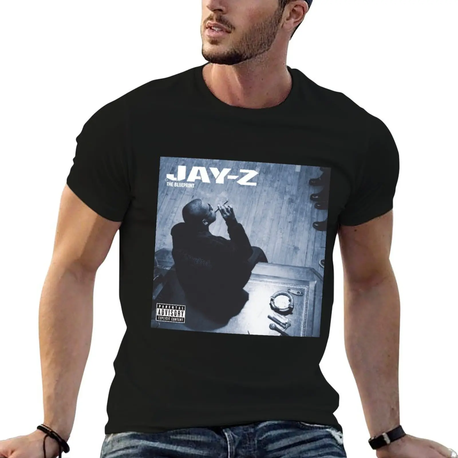 

Album brand The Cover T-Shirt quality t anime man tshirt Blueprint Jay-Z luxury shirts high