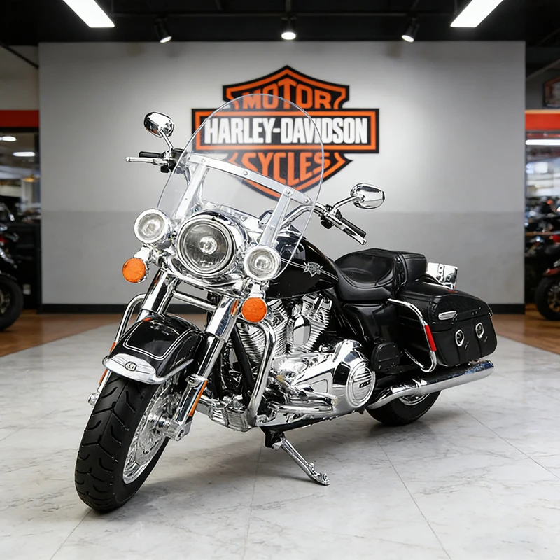 

Maisto 1/12 Harley Davidson FLHRC ROAD KING CLASSIC Motorcycle Model Toy Vehicle Collection Autobike Off Road Autocycle Toys Car