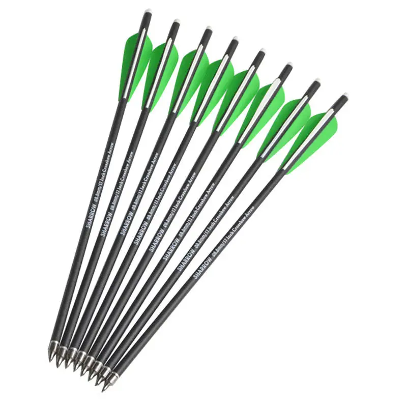 Short Arrow 7.5/15/20 Inch Carbon Fiber Arrow Short Bolt OD 7.4/8.8mm Hunting Sports Shooting Practice Archery Accessories