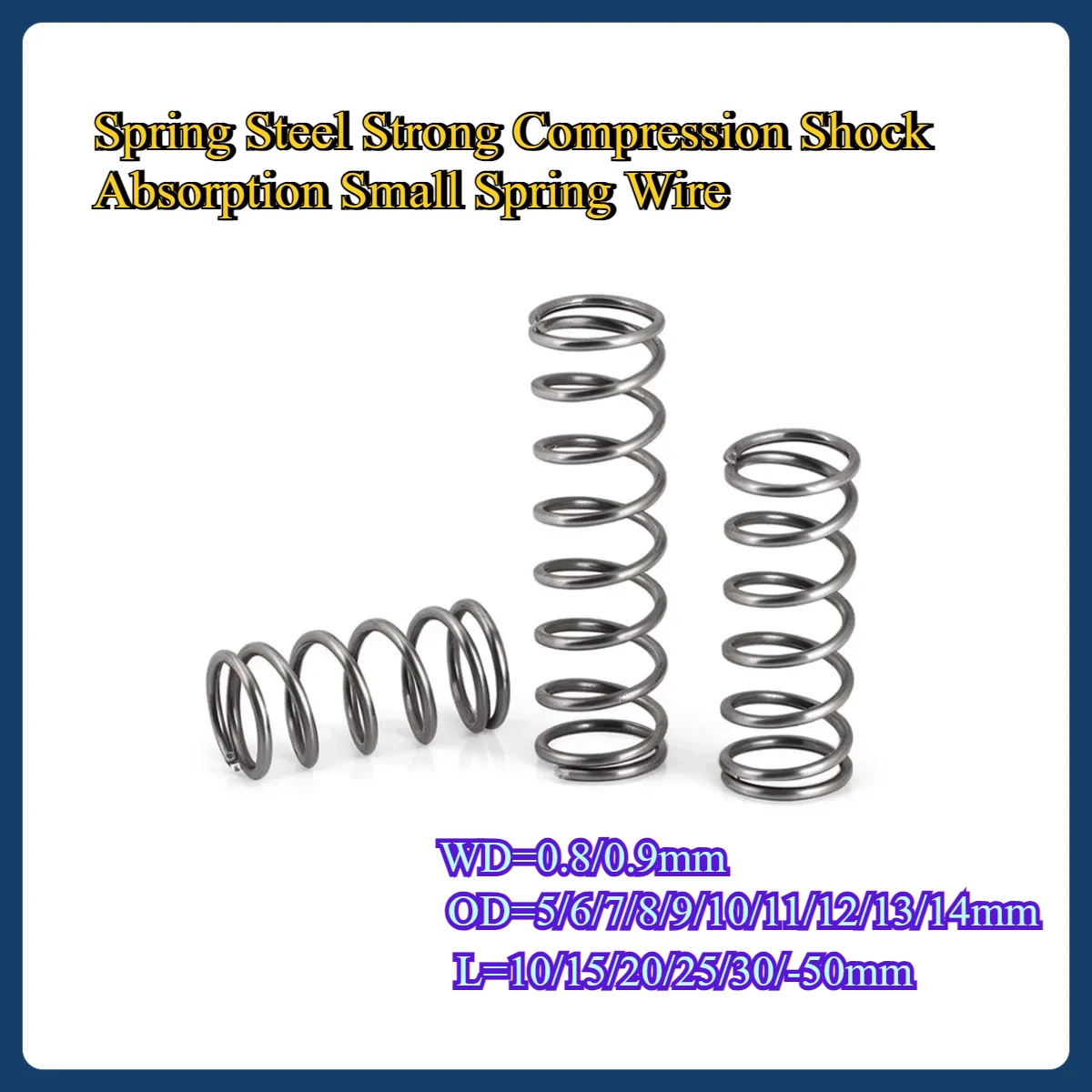 

Spring Steel Strong Compression Shock Absorption Small Spring Wire Diameter 0.8/0.9MM