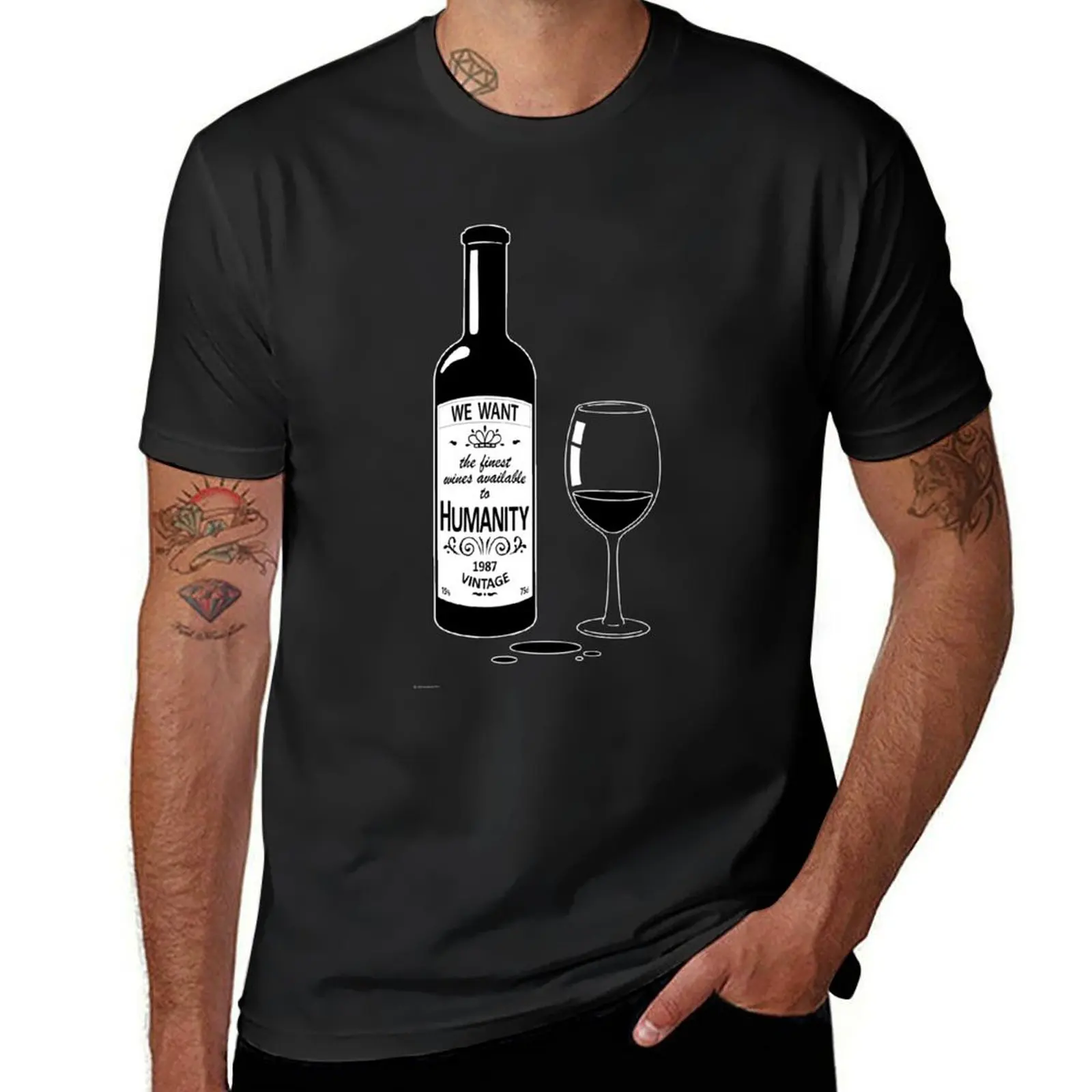 Withnail - Finest Wines Quote T-Shirt hippie clothes tees plain white t shirts men