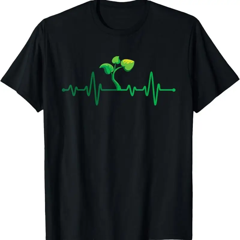 Plant Heartbeat Botany Botanist Gardening Lover T Shirt