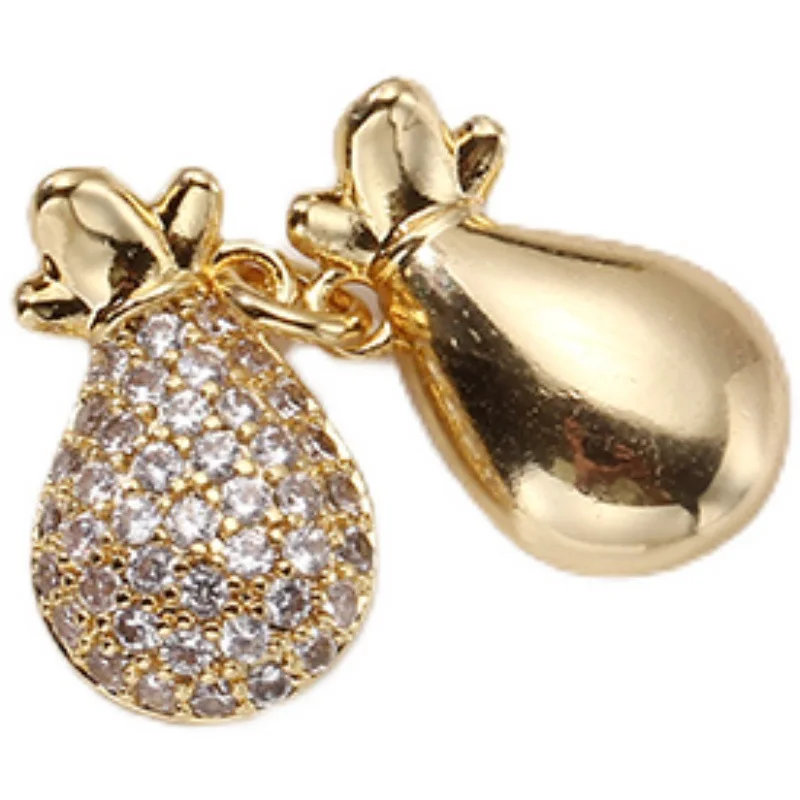 

1 шт. D015, позолоченный 14-каратным золотом, с сохранением цвета, подвеска-саше для денег с жемчугом, аксессуары для изготовления украшений своими руками, цепочка и жемчуг не входят в комплект.