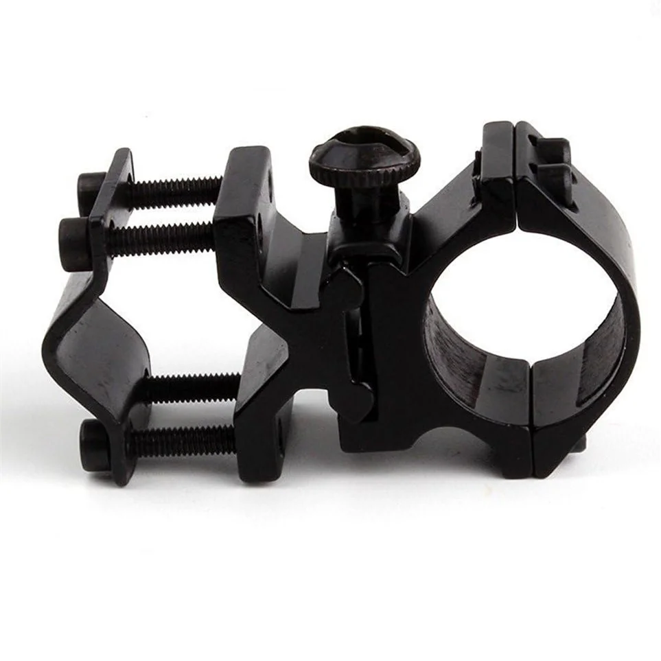 Flashlight and Laser Sight Mount with Barrel Adapter,Detachable 1 Inch Scope Ring and Picatinny Rail Mount Combo