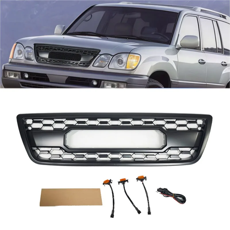 

Racing Grills For 1998-2002 Lexus Lx470 Lx570 Modified Trd Style Front Grille Made Of Abs Material Car Grille