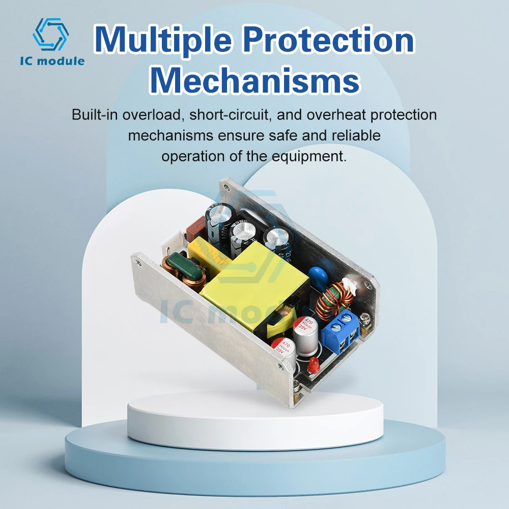 

Compact GaN PoweCompact GaN Power Supply Board AC 95-265V to DC 24V 4A / 12V 8A 100W High-Power Switching Power Supply