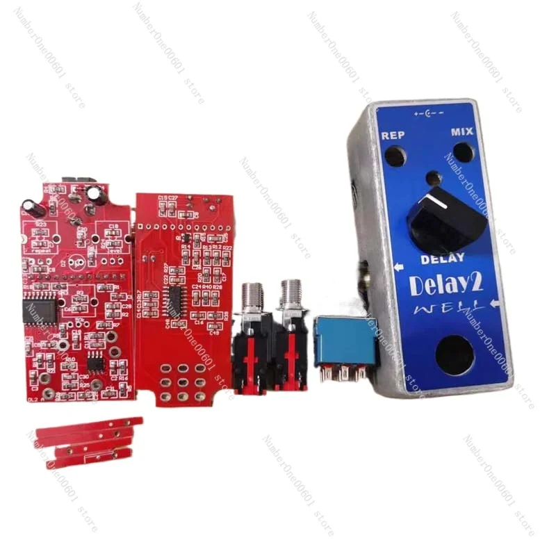 Electric Guitar Delay Monoblock Effects DIY Kit Handmade Deep Blue Tone Delay Classic Kit