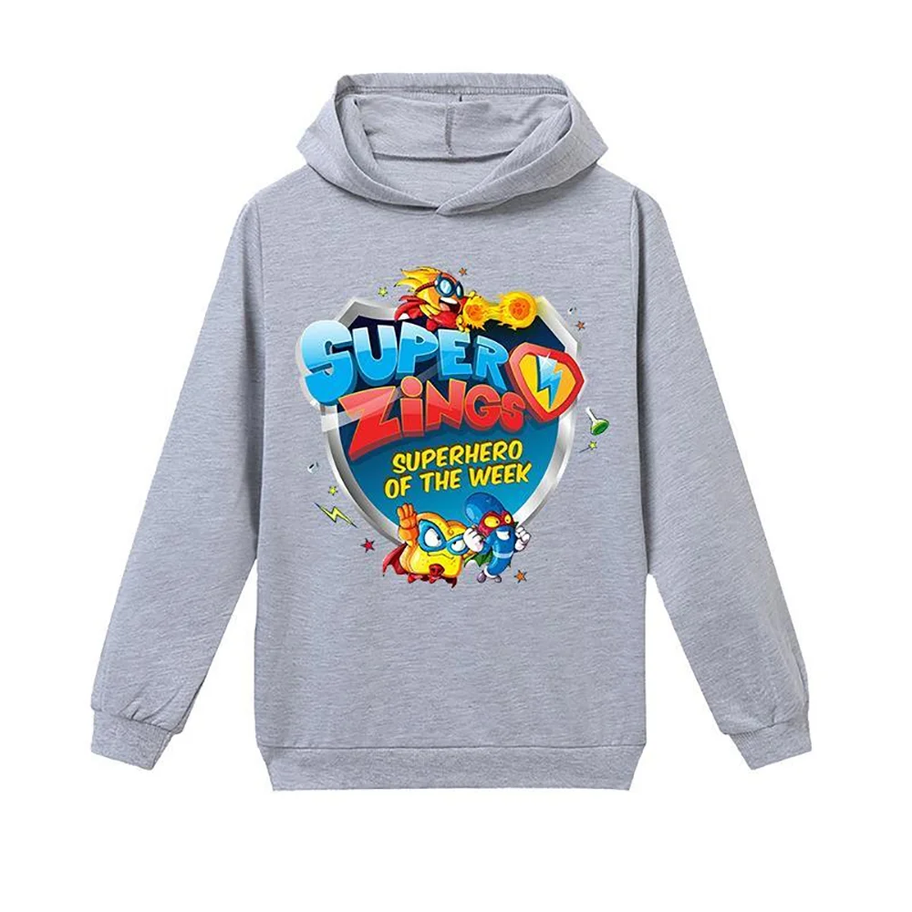 Superzings cartoon printed children's hoodie casual hoodie for boys and girls new spring and autumn children's clothing tops