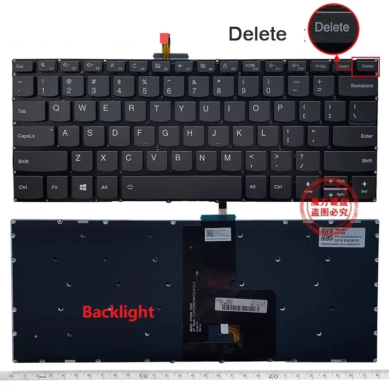 New US Keyboard Backlit for Lenovo E43-80 320S-15IKB V330-14ISK V330-14ARR V130-14IKB V130-14IGM