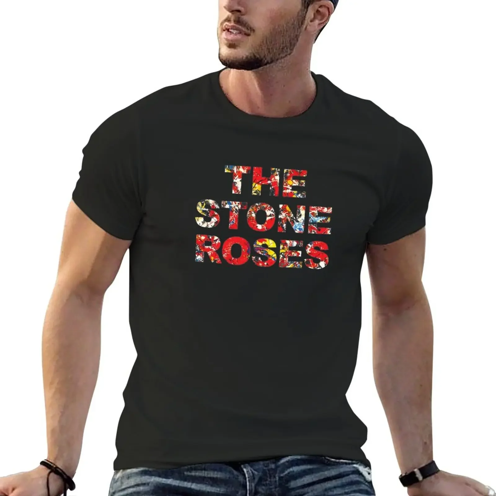 New red stone roses T-Shirt anime t shirts anime stuff graphics kawaii clothes mens fashion