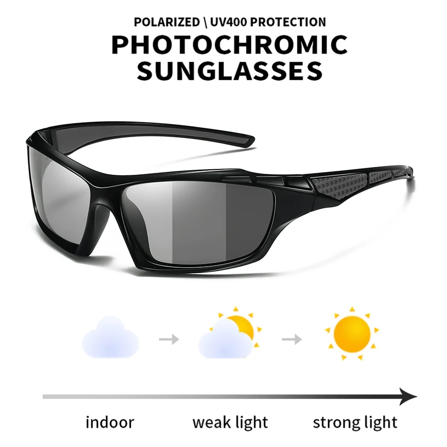 Photochrome Polarisierte Sport-Vintage-Sonnenbrille für Männer und Frauen Angeln Radfahren Autofahren Bergsteigen Chamäleon-Sonnenbrille – Detail 1