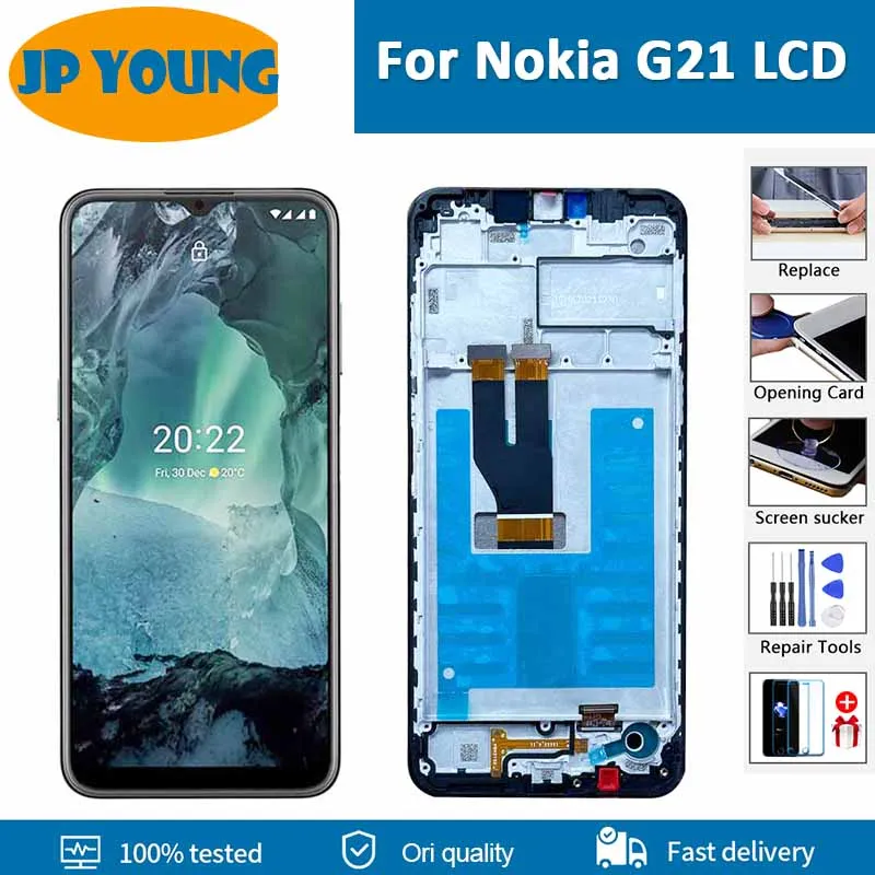 Original LCD 6.5\'\' For Nokia G21 LCD Display Touch Screen Digitizer Assembly LCD Repair Part For Nokia g21 LCD TA-1418 Display