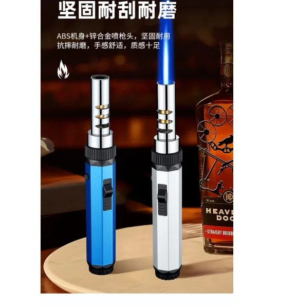 High-temperature Welding Torch Inflatable Direct Charging Lighter Portable Outdoor Barbecue Moxibustion Cigarette Accessories