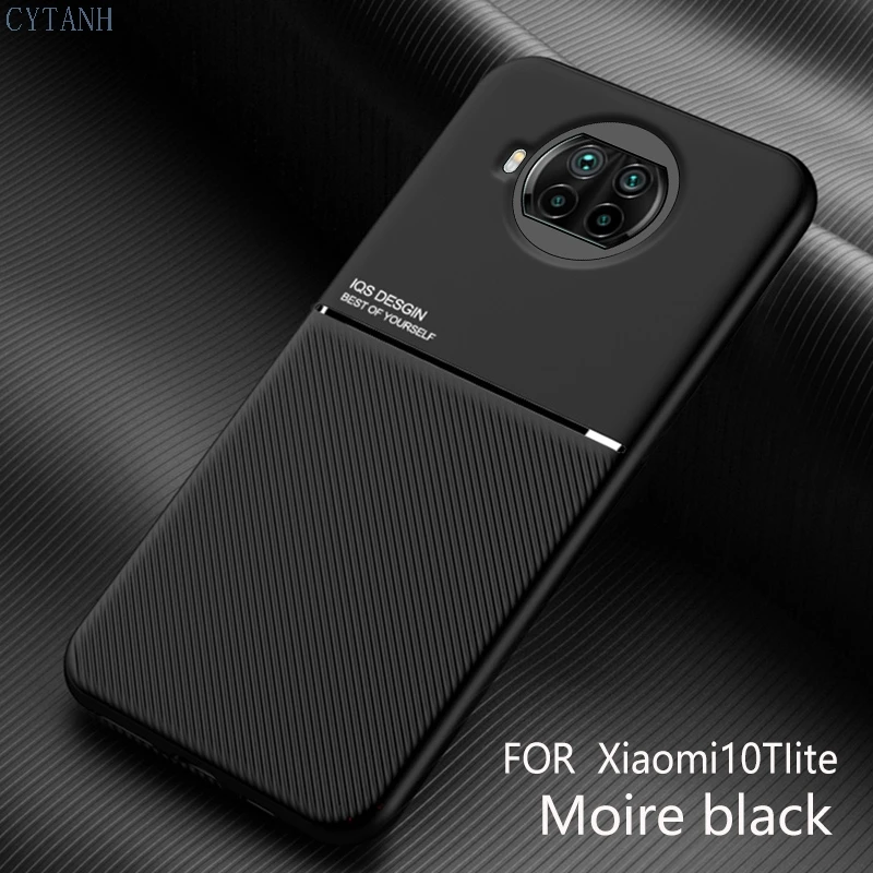 Car Magnetic Holder Case For Xiaomi Mi 10 T 10T Lite 5G M2007J17G Soft Silicone Shockproof Coque Cover For Mi 10T Lite 5G