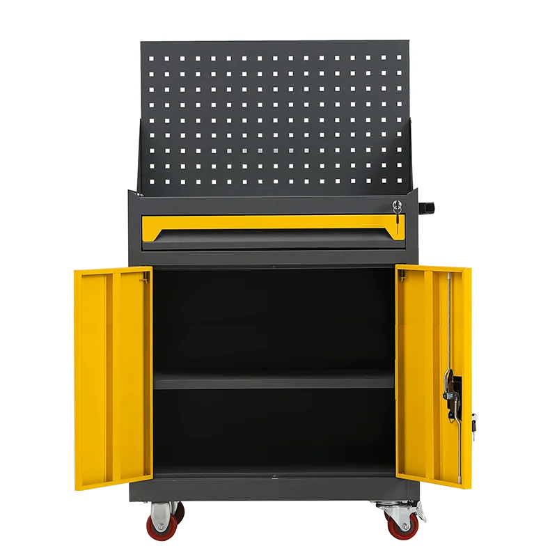 Single Drawer Heavy Duty Rolling Tool Cabinet Multifunctional Mobile Tool Trolley For Auto Hardware Repair Workshop Use Solid