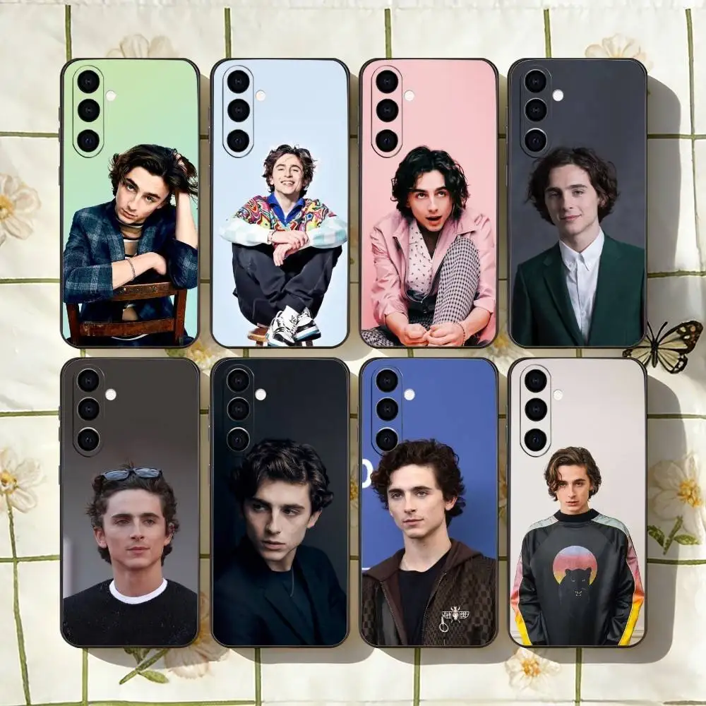 Timothee Chalamet Actor Phone Case For Samsung Galaxy A73,A72,A71,A70,A53,A52,A51,Others Soft Black Cover