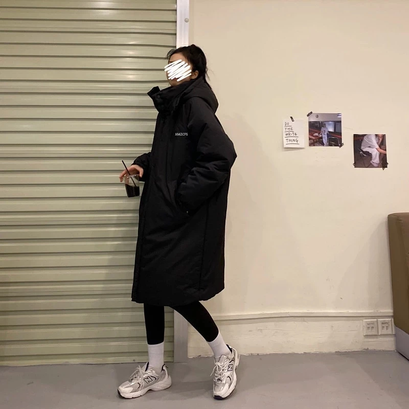 2024 New Winter Women Parkas Coat Thick Warm Mid-length Cotton-padded Jacket Women's Winter Korean Sports Style Jackets Outwear