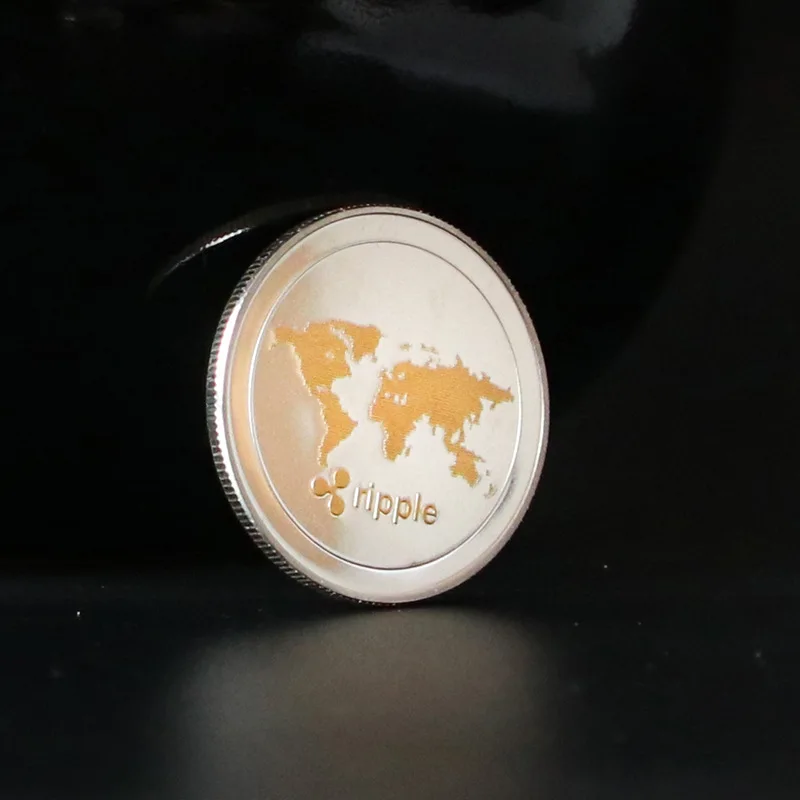Ripple Souvenir Coin XRP CRYPTO Commemorative Collector's Coin Plated Iron Art Collection view 4