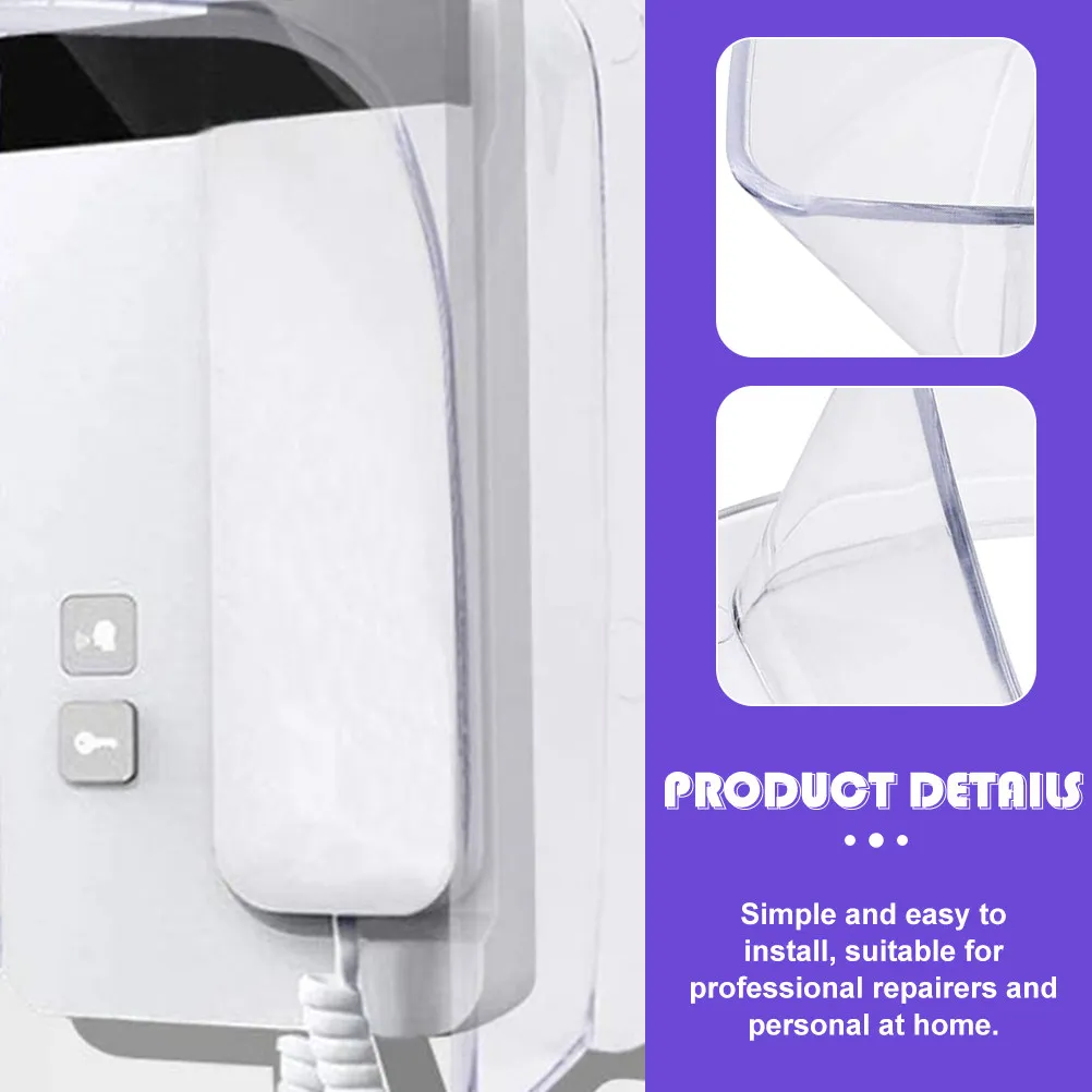 

Plastic Doorbell Rain Cover Universal Waterproof Protector Transparent Rain-Proof Cover for Fingerprint Attendance Machine