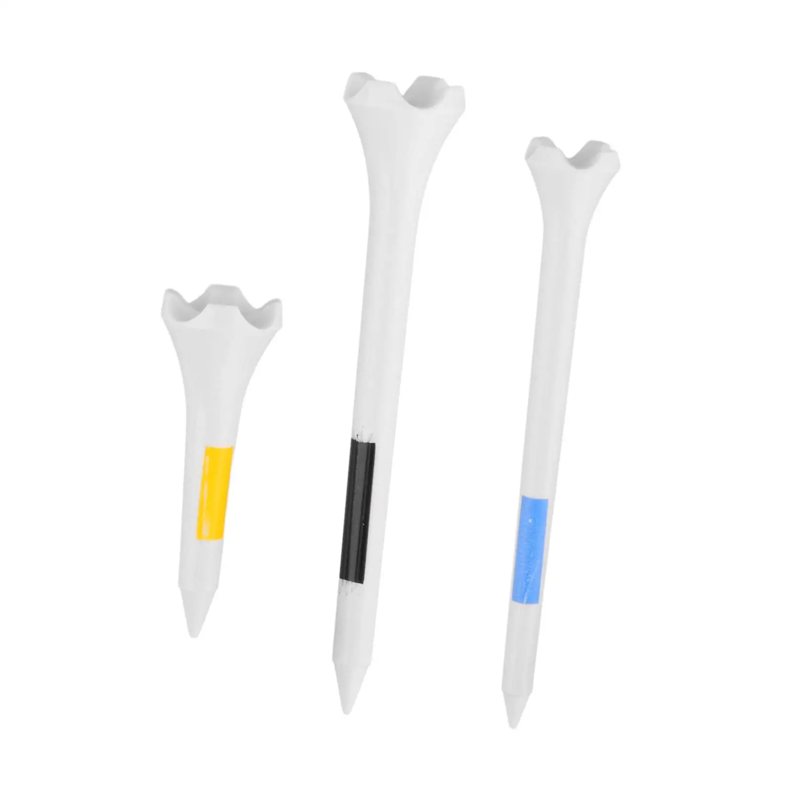 

30x Plastic Golf Tees Flexible Sturdy Golf Tees for Training Sports Exercise