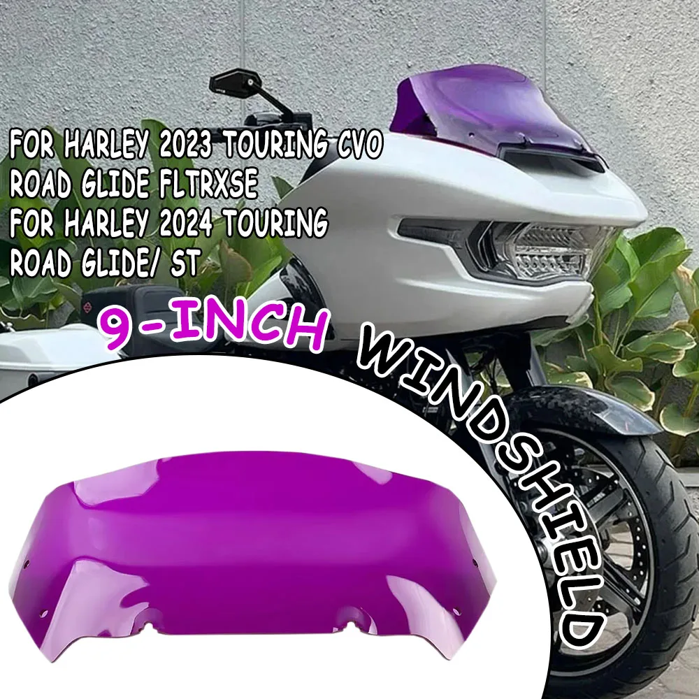 

9IN Motorcycle NEW Accessories 9-inch Windshield Wind Deflector For Harley 2024 TOURING Road Glide/ ST 9"Windshields