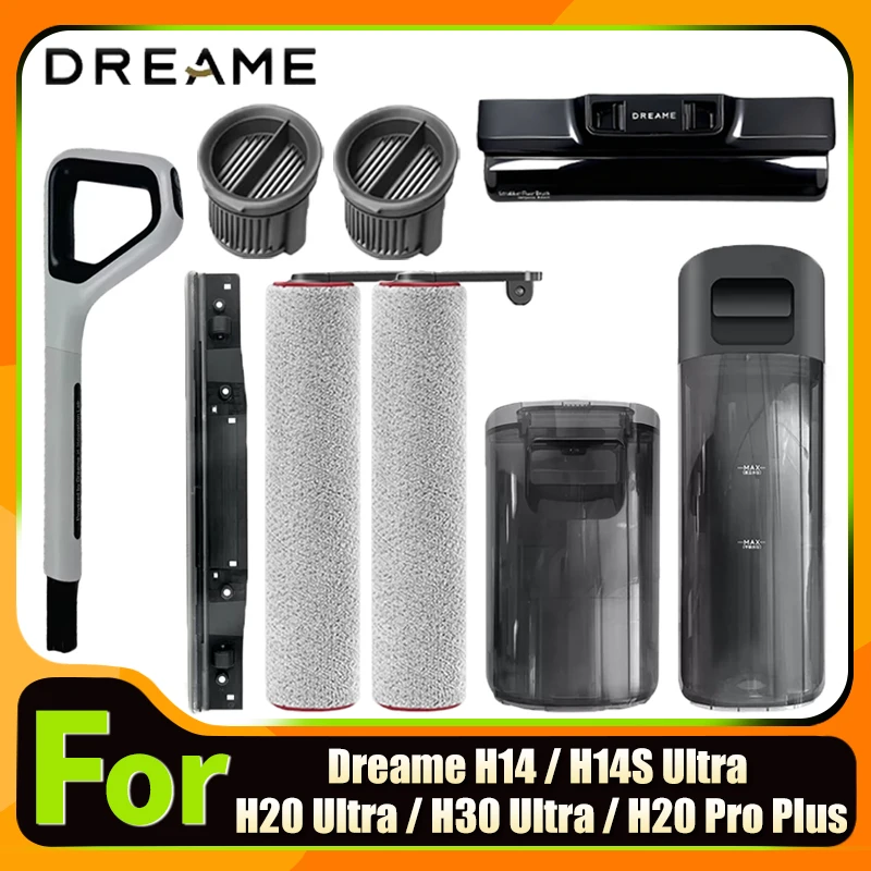 For Dreame H14 / H14S Ultra / H20 Ultra / H30 Ultra / H20 Pro Plus Brush Roller Hepa Filter Spare Parts Replacement Accessories