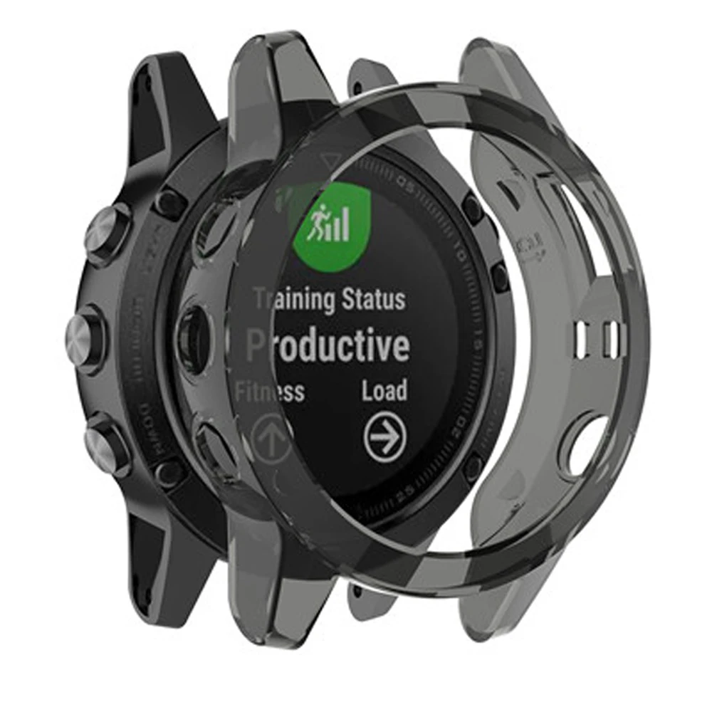 Étui de protection pour montre intelligente Garmin Fenix, cadre de protection, souple, transparent, TPU, bande de couverture, chaud, 7, 7S, 7X, 5S,