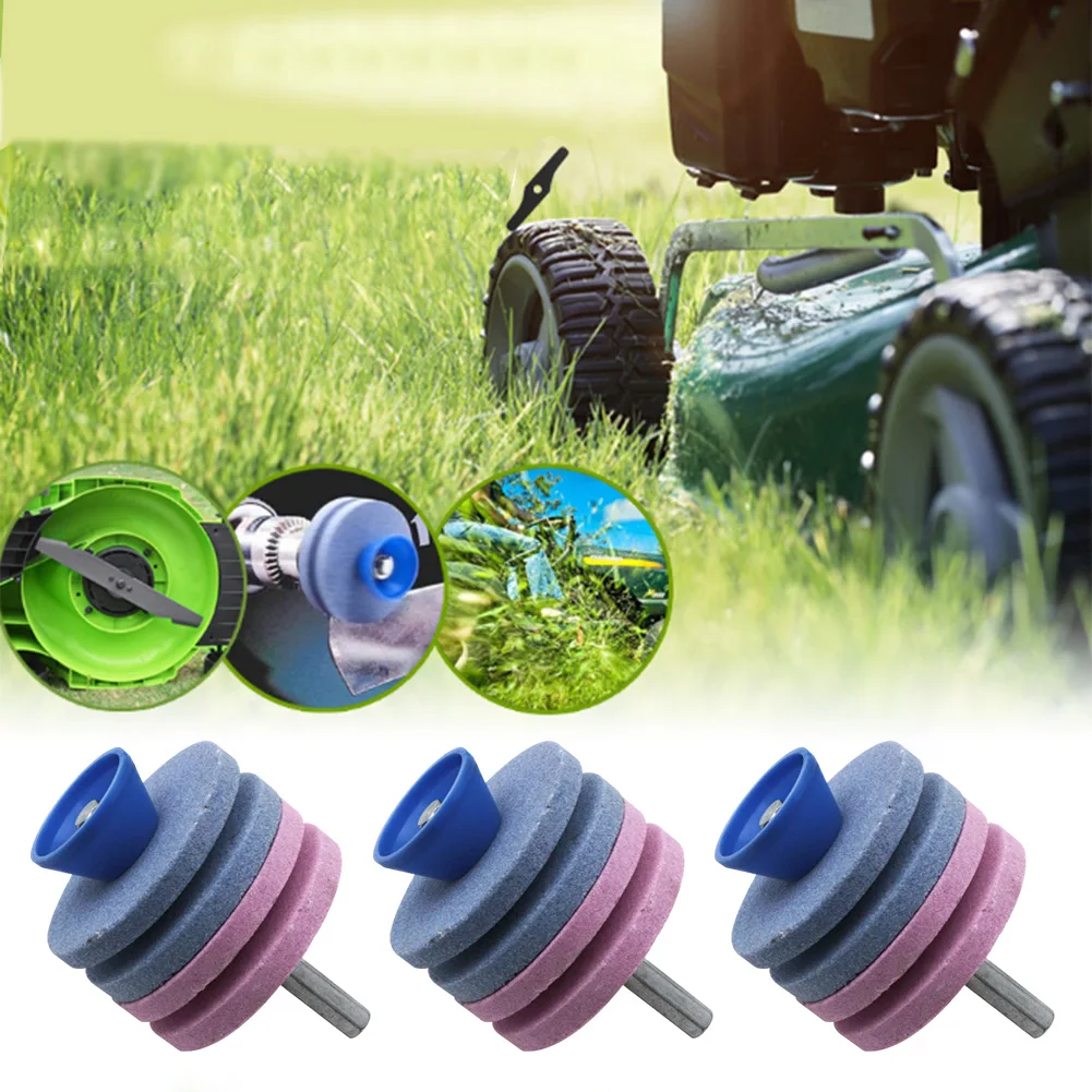 4-Layer Lawn Mower Blade Sharpener: For Durable Grinding Stone For Quick Edge Sharpening Stone Lawn Mower Sharpener Blade