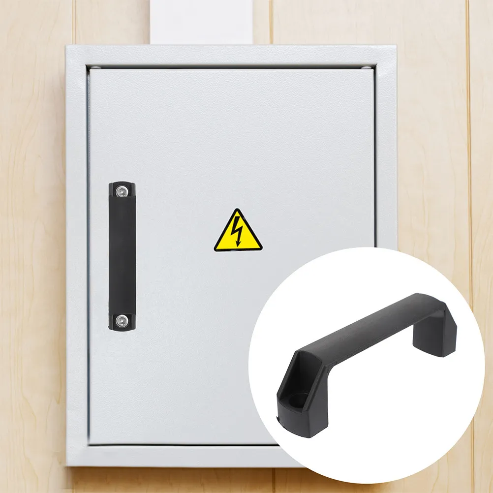 2Pcs Aluminum Alloy Electric Cabinet Handle 120Mm Hole Distance Heavy Duty Surface Mount Industrial Pull Handle for Control