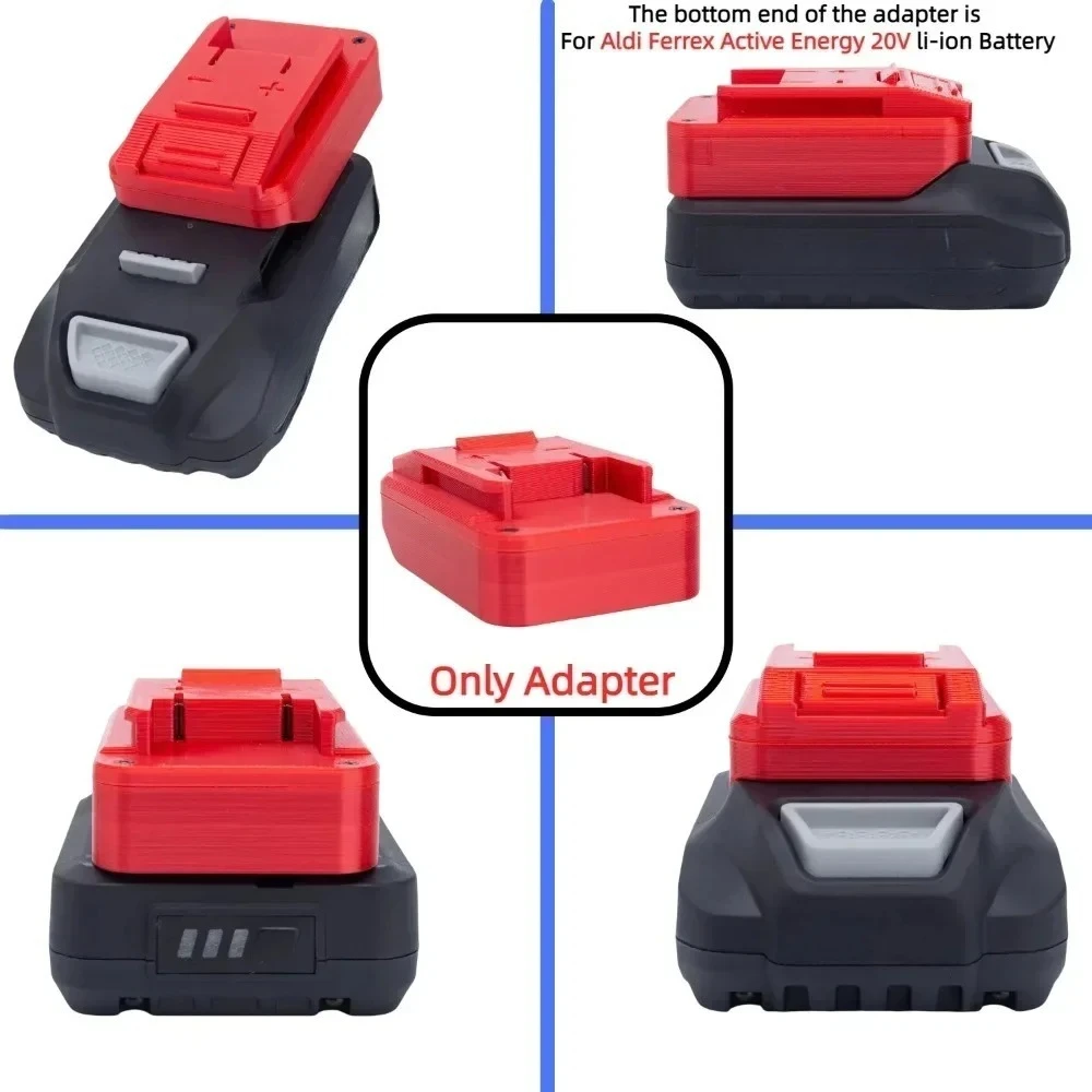 For Aldi Ferrex Active Energy 20V Li-ion Battery TO OZITO 18V Cordless Drill Tool Battery Adapter/Converter(Only Adapter)