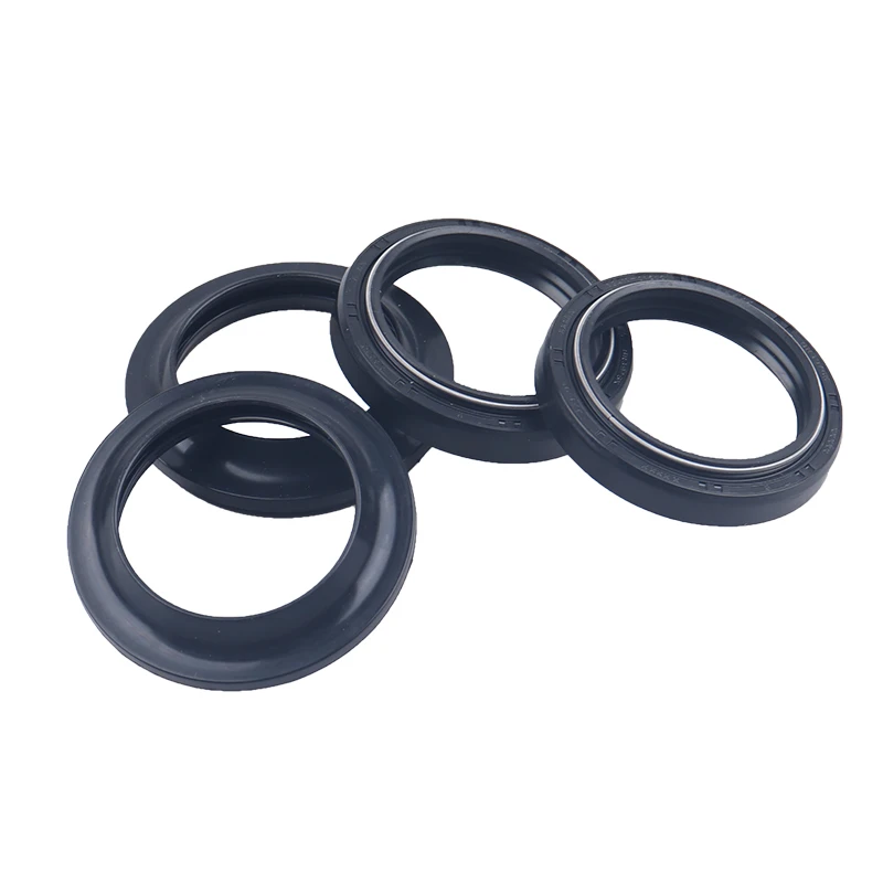 

JSRAOIMG Motorcycle Front Fork Damper Oil Seals & Dust Cover For Suzuki VX800 VZ800 GSF400 600 650 GS500 1100 GSX600 DR650 GS110