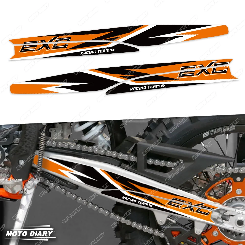 For KTM 150 250 300 350 450 500 EXC EXC-F Da 2020-2023 Swingarm Sticker Motocross Swing Arm Rotating Shaft Protection Decals