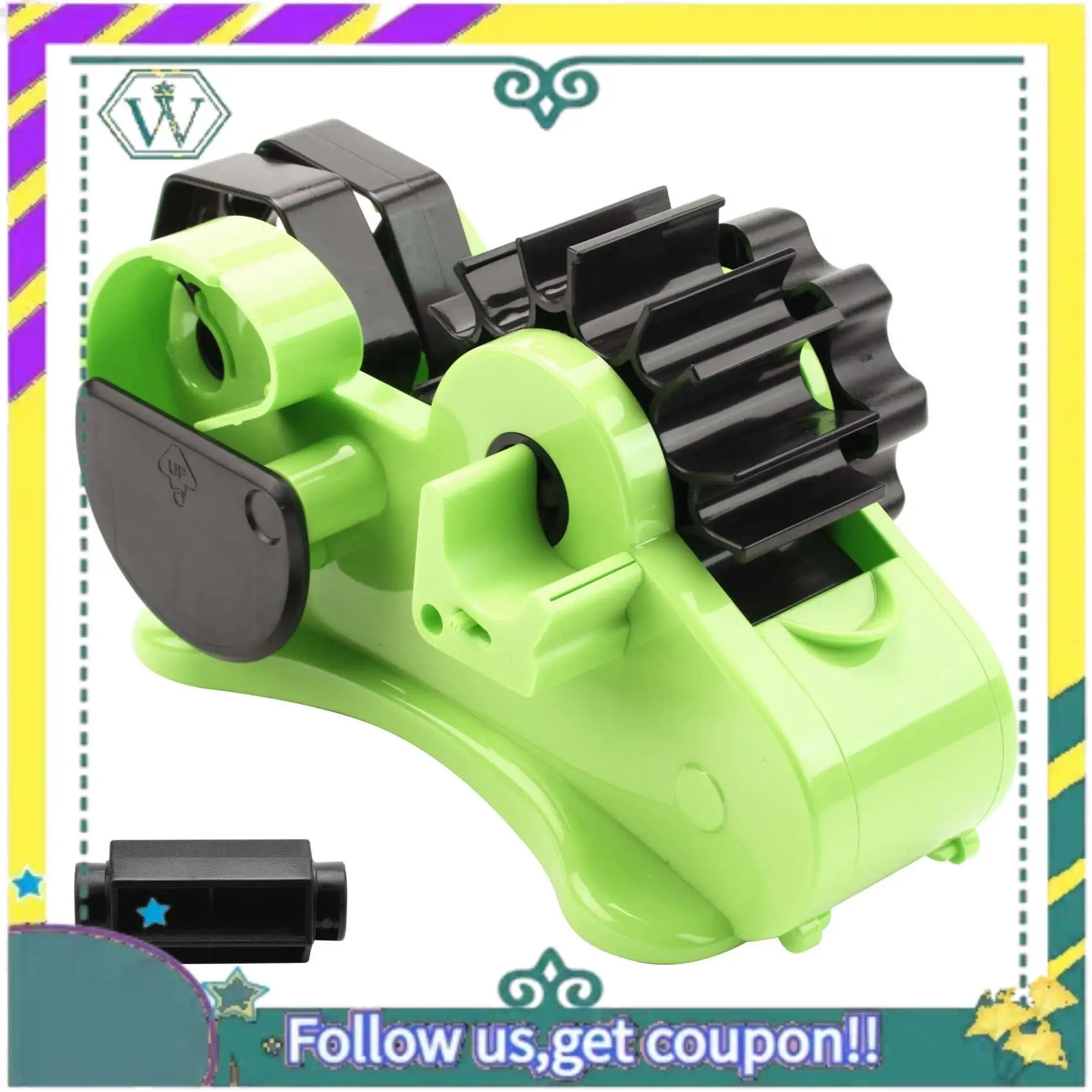 NEW Semi- Automatic Desk Tape Dispenser Semi Automatic Cutting Tape On Off Manual For Washi Transparent Tapes