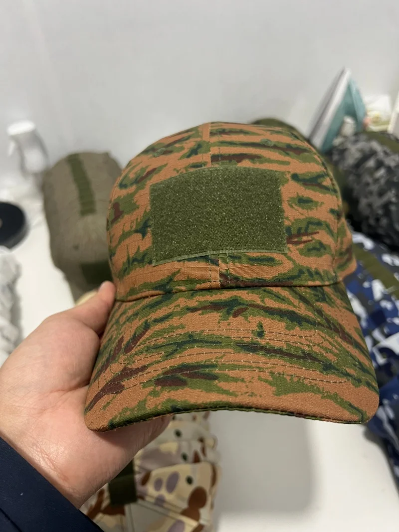 

Outdoor JUN green tiger spot camouflage baseball cap