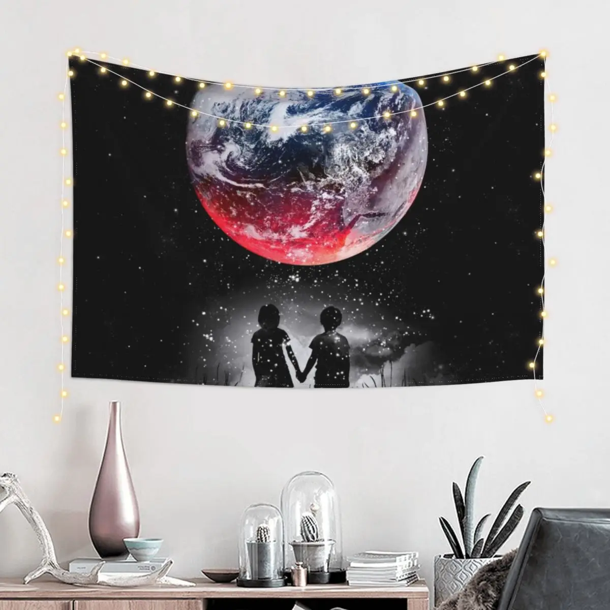 

Until The End Of The World Tapestry Wall Art Wall Decoration Aesthetic Room Decor Luxury Living Room Decoration Tapestry