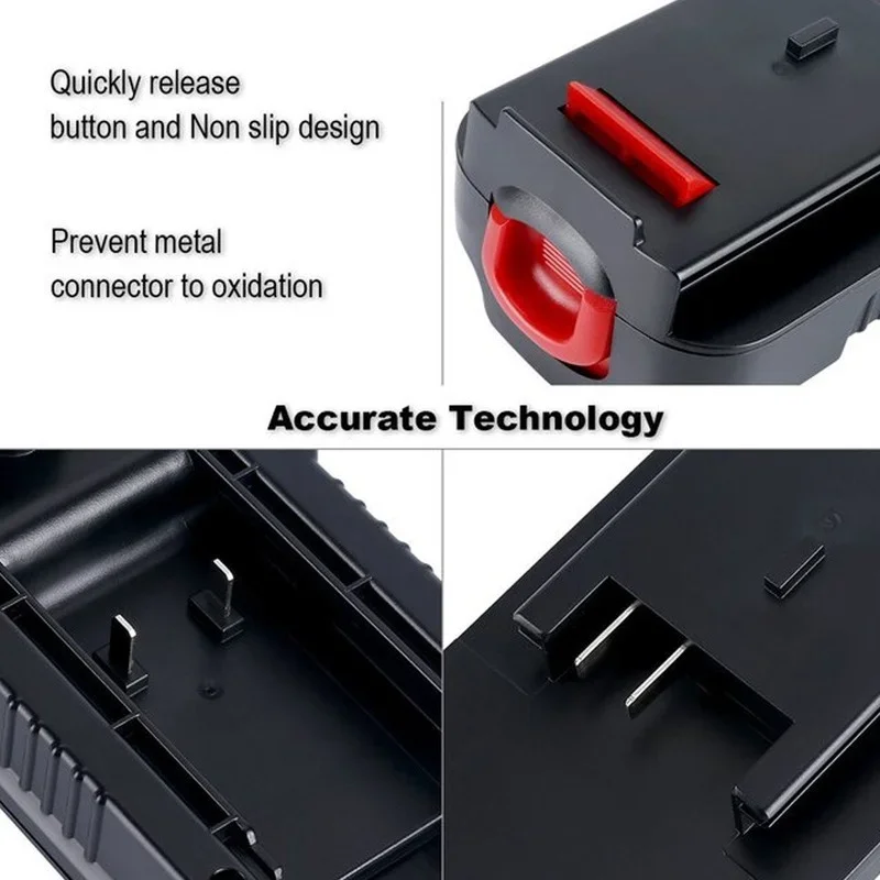 Battery Adapter Converter for Black & Decker 20V Lithium Battery Convert to for Black Decker 18V NiCad & NiMh Battery Power Tool