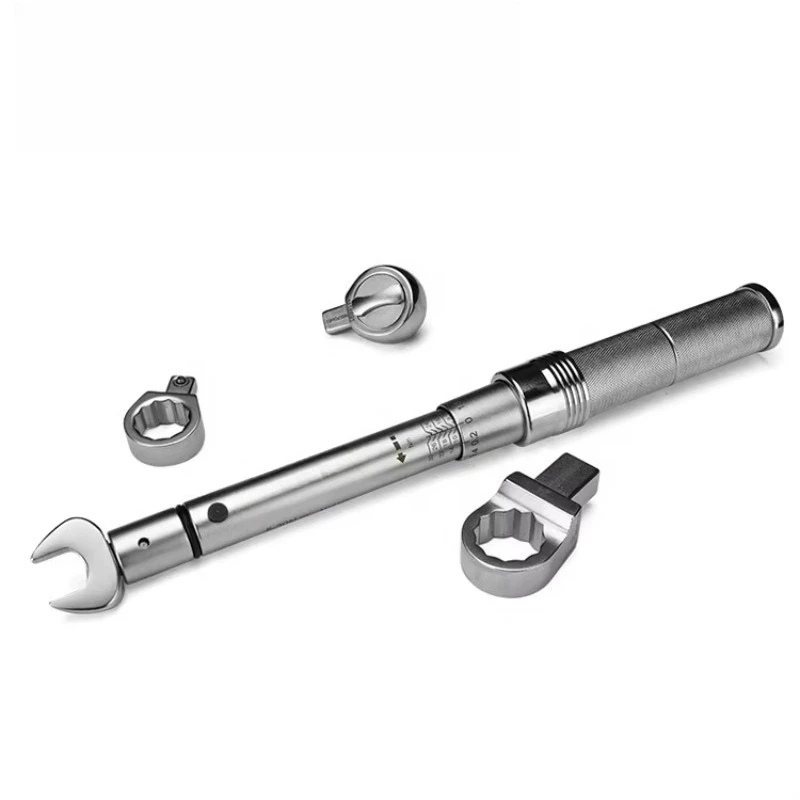 

Interchangeable Head Preset Type Torque Wrench Tool Chrome Vanadium