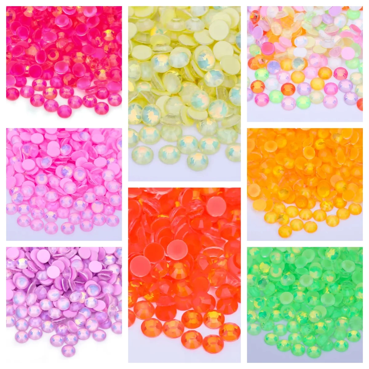 بريق مضيئة أوبال غير الحرارة إصلاح كريستال مسمار حجر الراين مناسبة لفستان مسمار قلادة مسمار الفن الماس #1